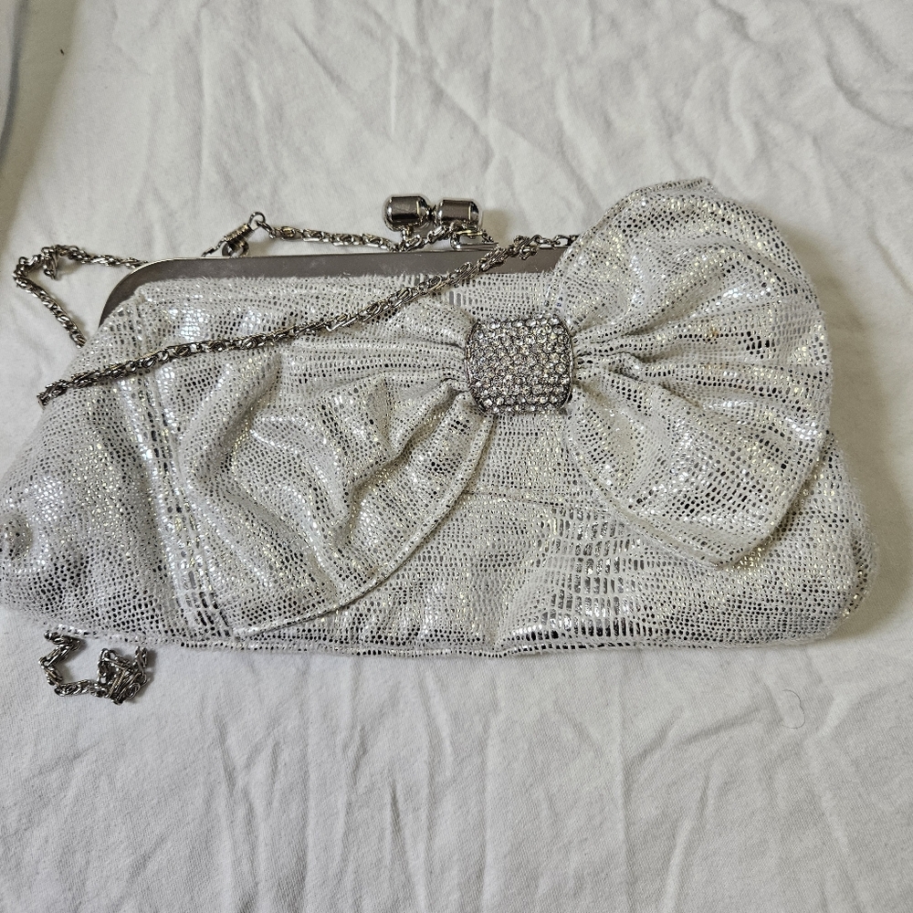 Elegant Silver Clutch Bag - Picture 11 of 13